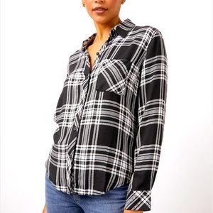 RAILS “Hunter” black and white plaid shirt Size Small